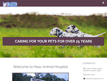 Tablet Screenshot of haasanimalhospital.com